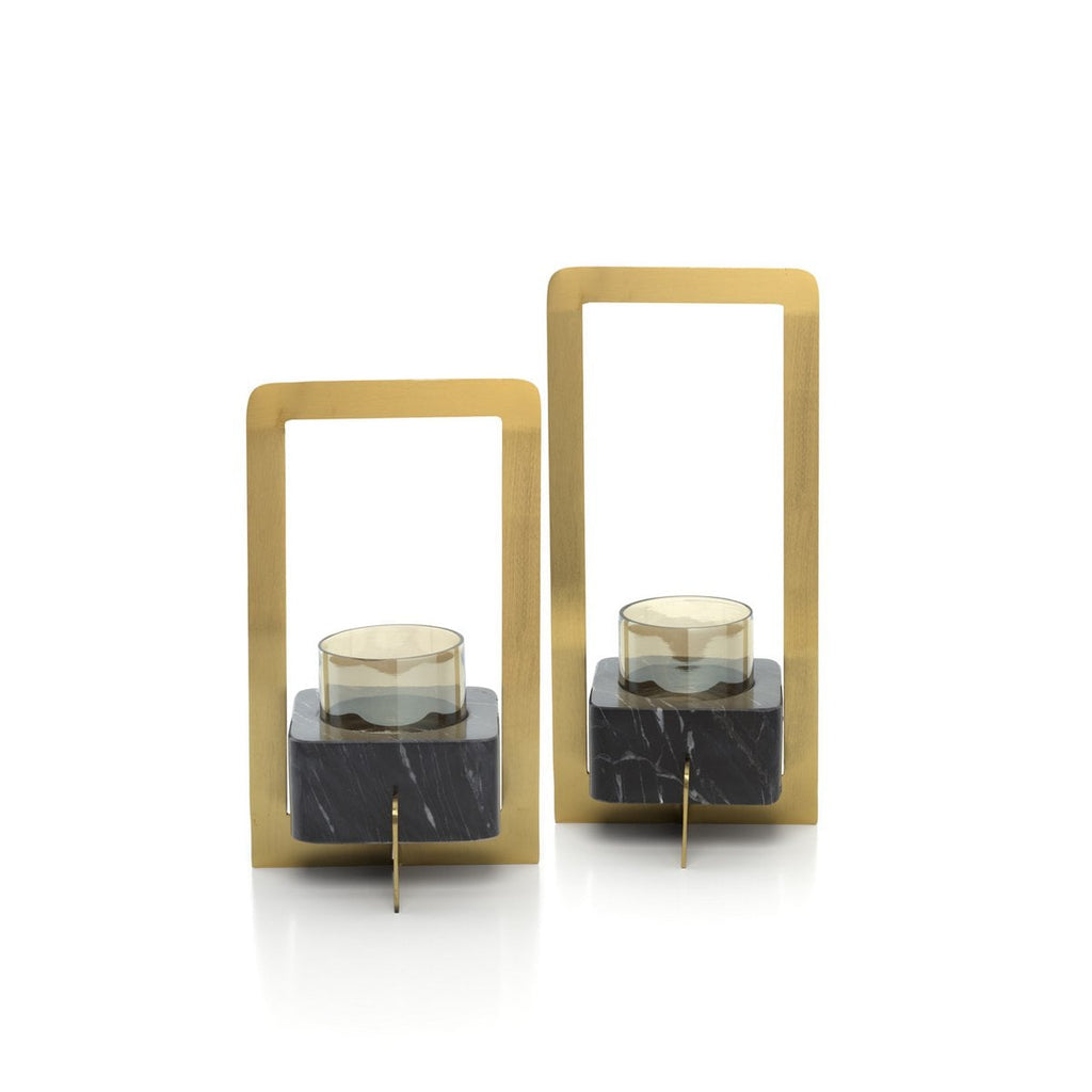 De Marbre d’Or Kaarsenhouder - Goud Zwart - M