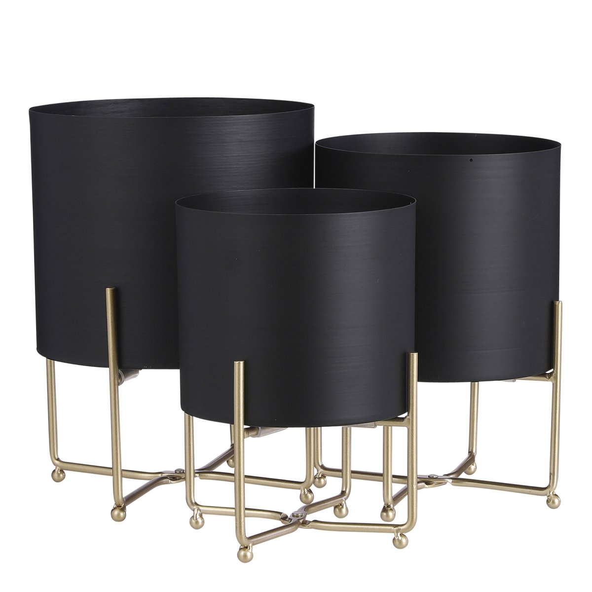 Plantenstandaard set Aries Zwart