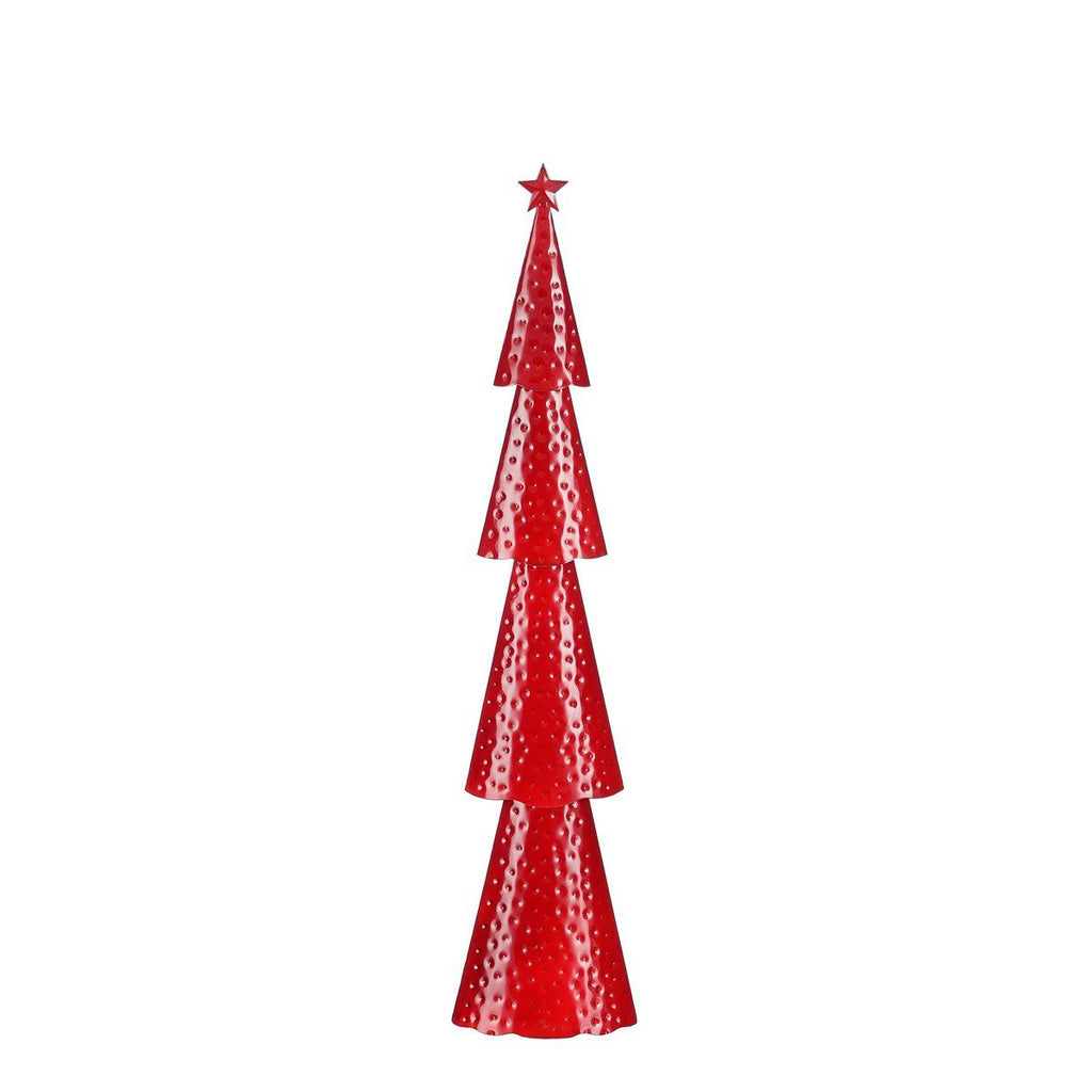 Decoratieve kerstboom  Rood