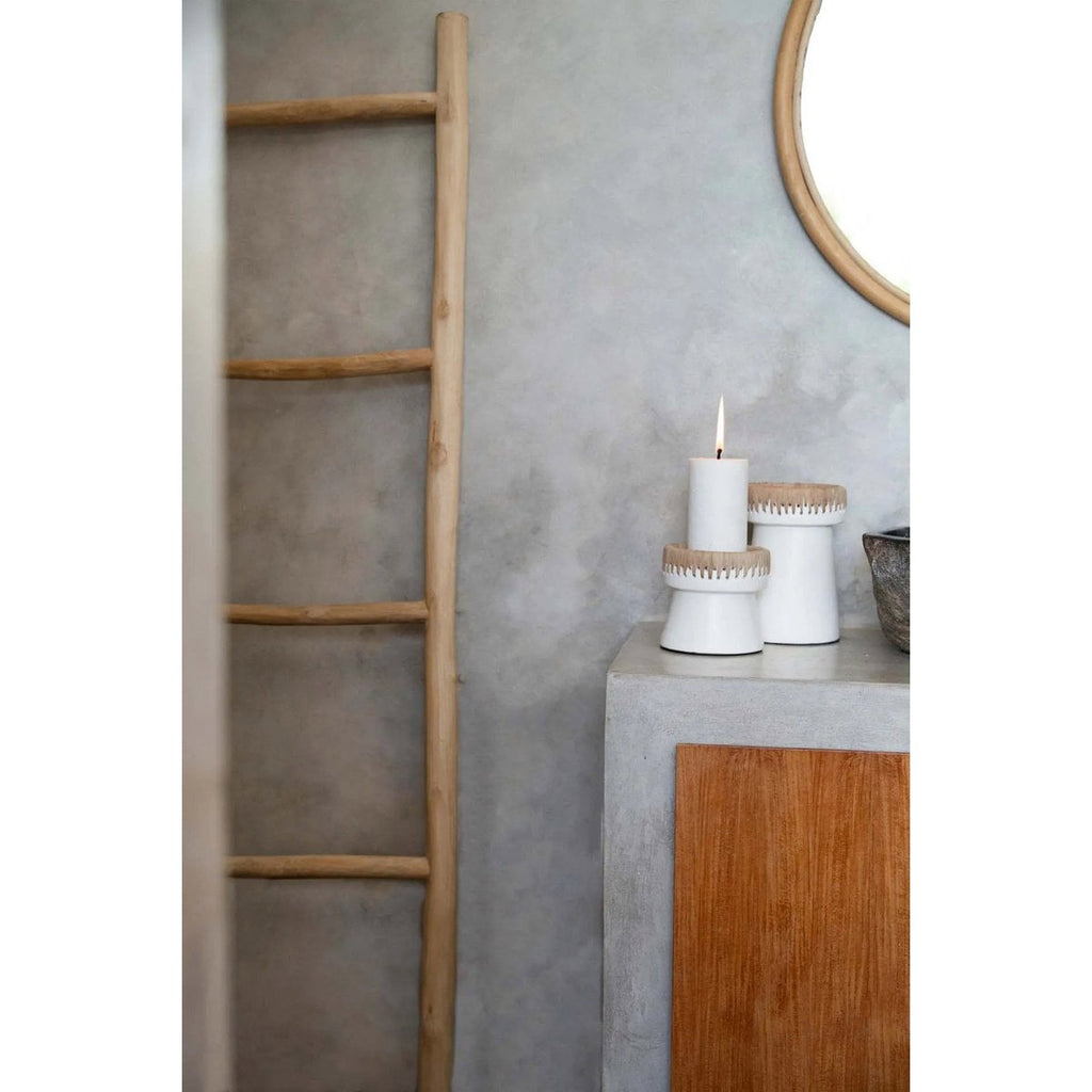 The Pretty Candle Holder - Wit Naturel - S