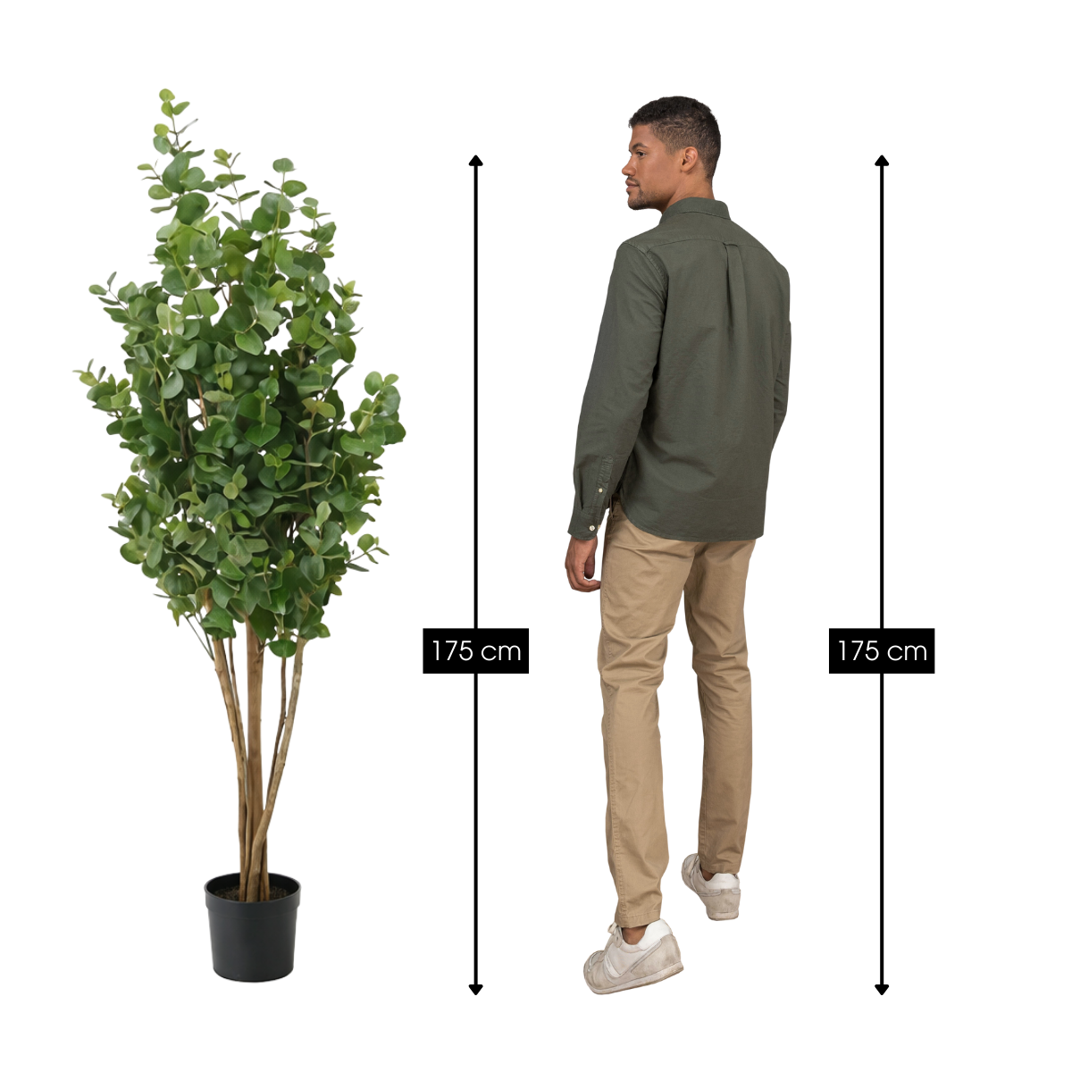 Kunstplant Eucalyptusboom Groen 175cm  - Real Touch