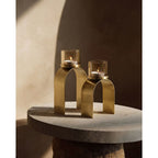 The Bow Glow T-light Holder - Goud - SET/2