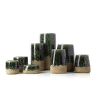 De Moss Conische Plantenbak - Betongroen - L