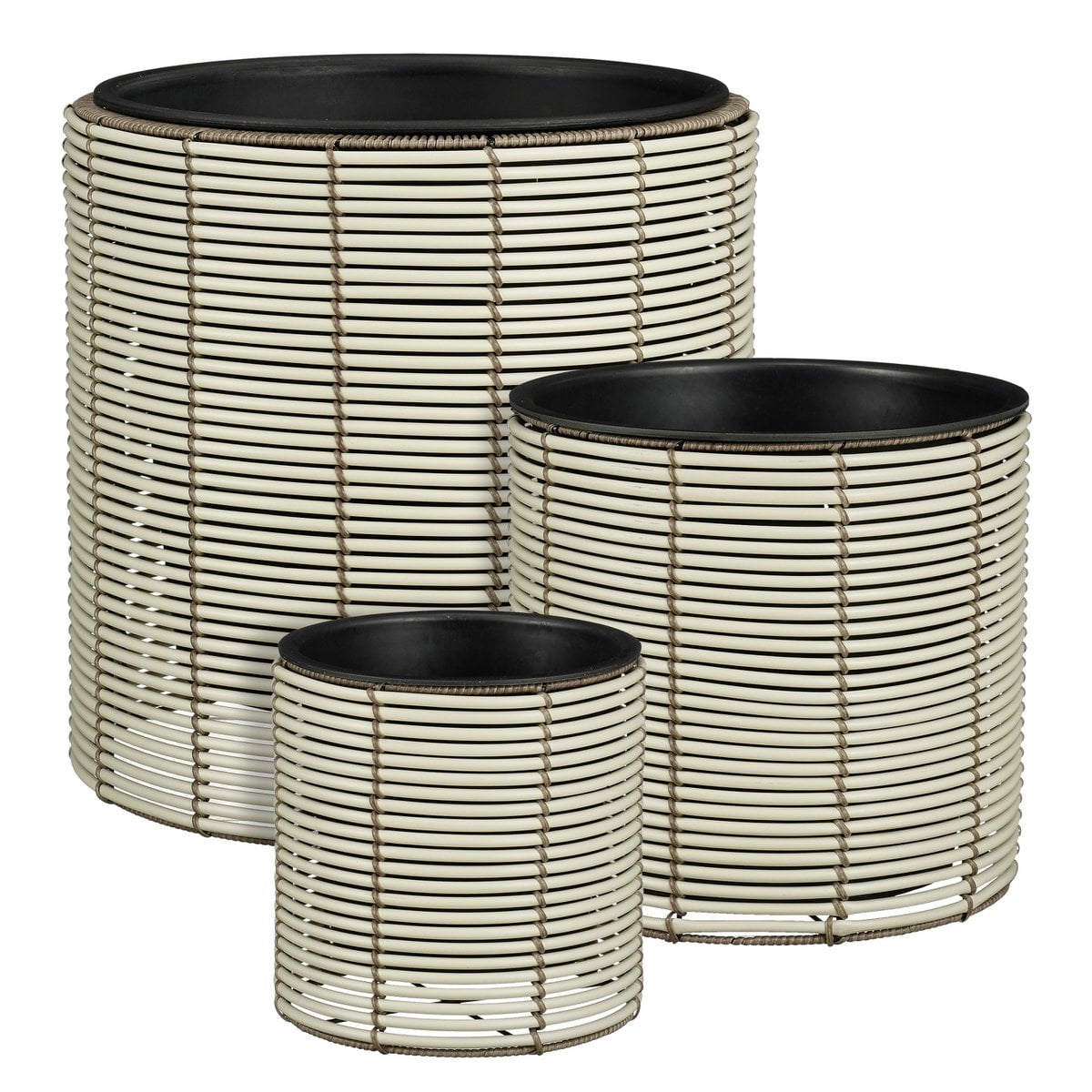 Bloempotten Set Buiten Luma Wit