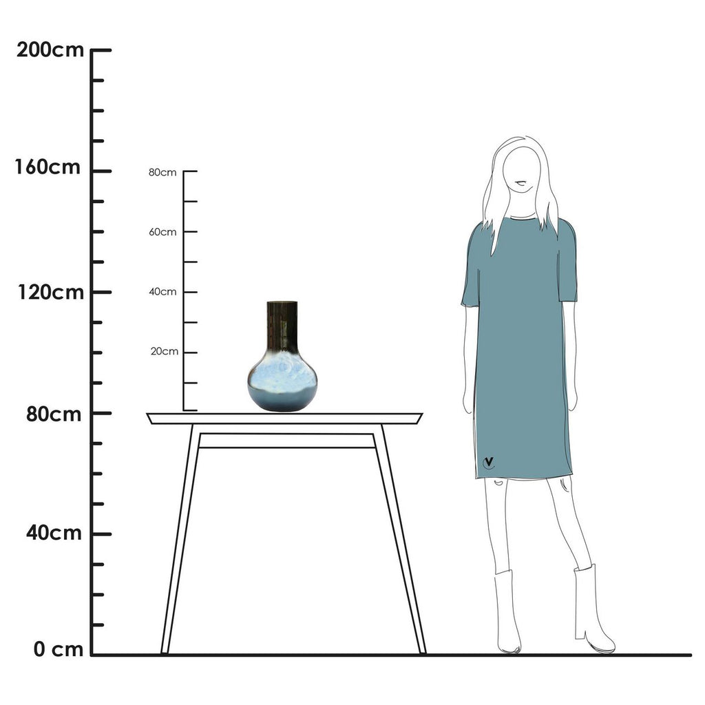 Vase - Seim S gloss grey