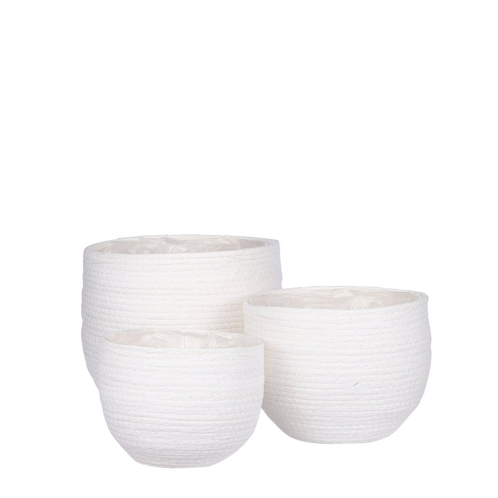 Plantenmand set Jorck Gebroken wit