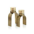 The Bow Glow T-light Holder - Goud - SET/2