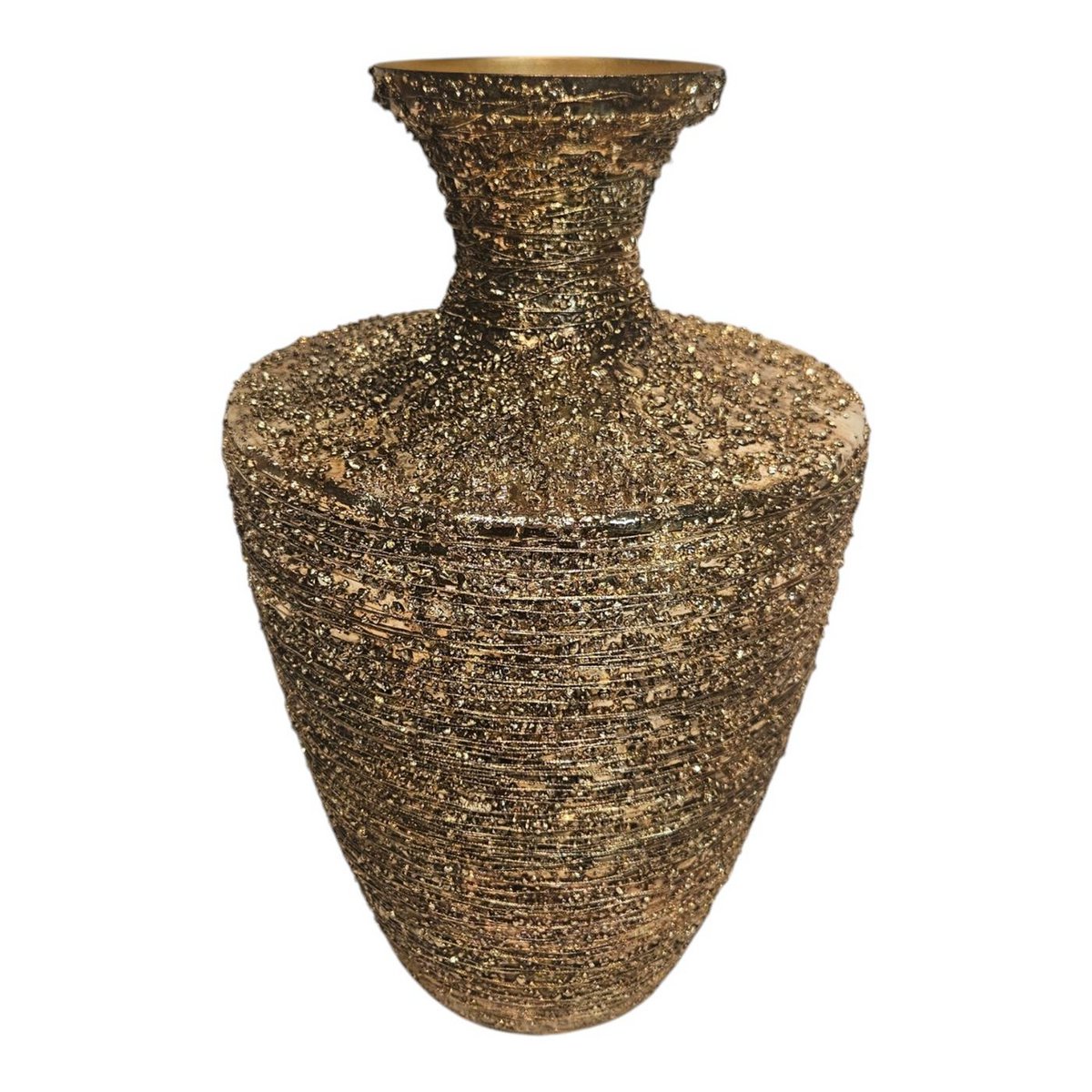 Vaas Blaring metaal goud 11x23x37cm
