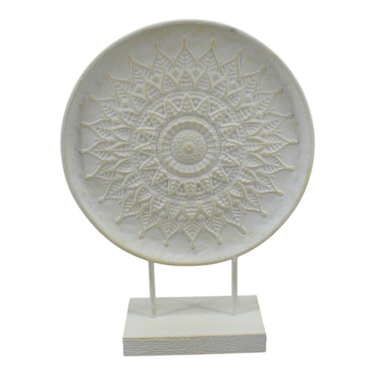 Ornament metaal crème 35x12x46,5cm