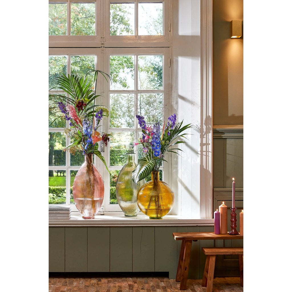 Decoratieve fles Firenza Lichtroze