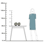 Waxinelichthouder - Moho grey (set van 2 stuks)
