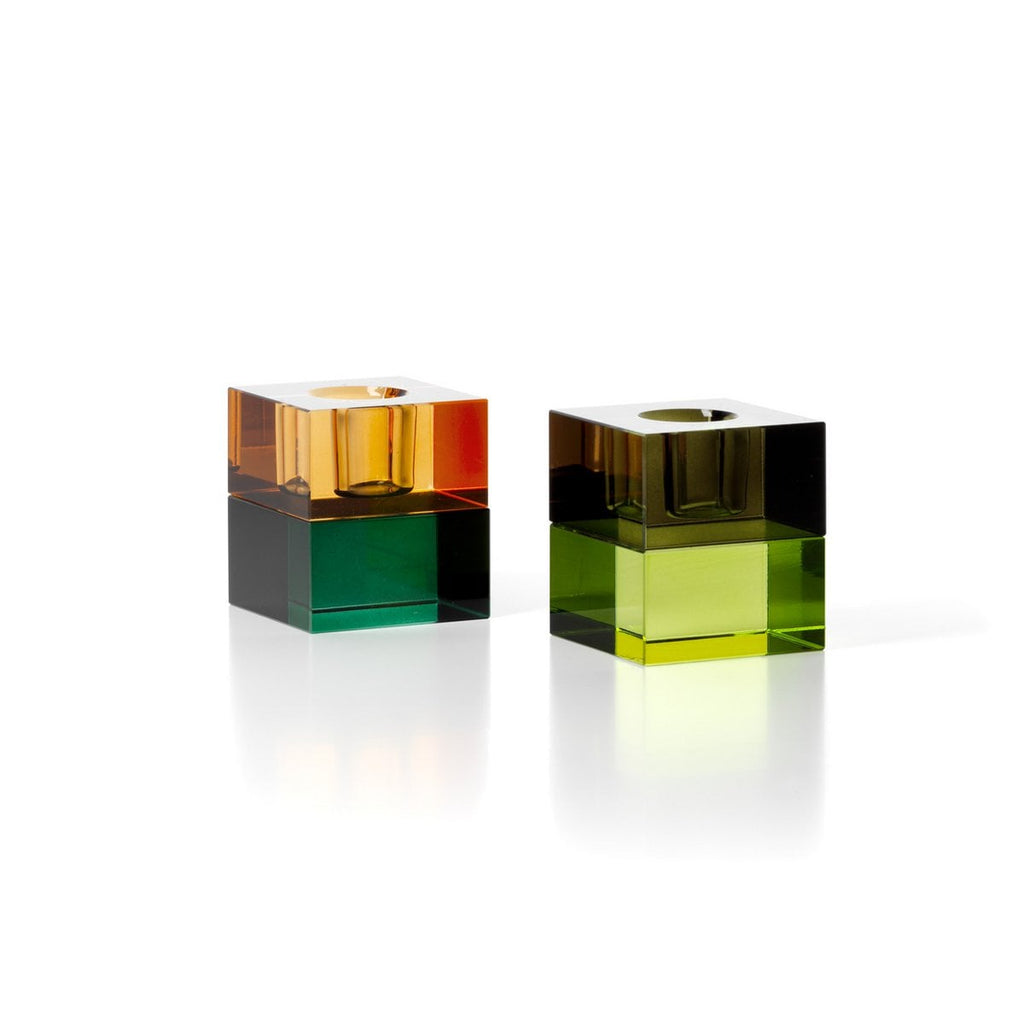The Gem Blocks Kaarshouder - Groene Rook