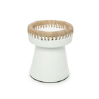 De Mooie Kaarsenhouder - Wit Naturel - M