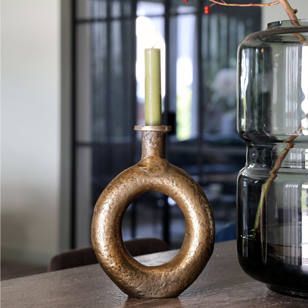 Kaarshouder - Rocha aged brass