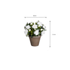Kunstplant Azalea Wit