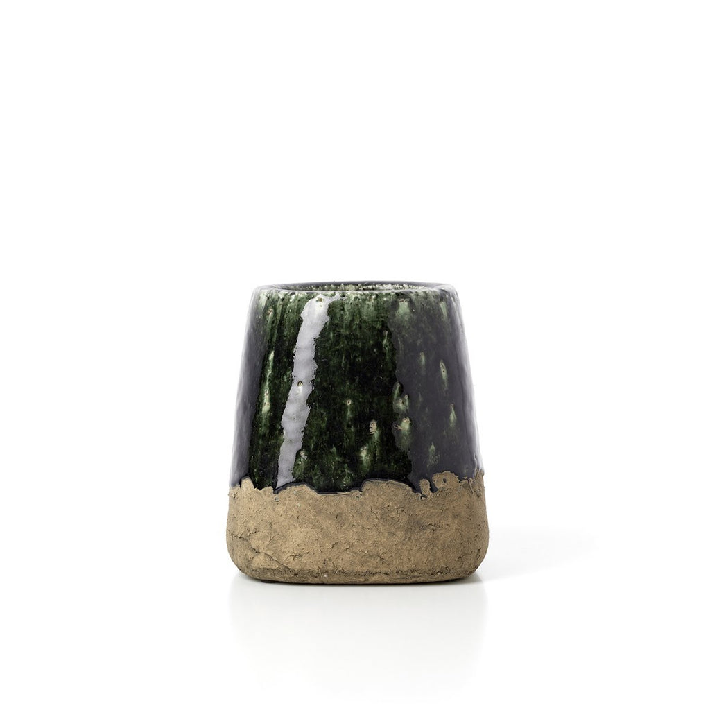 De Moss Conische Plantenbak - Betongroen - S