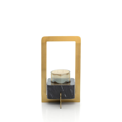 De Marbre d’Or Kaarsenhouder - Goud Zwart - L