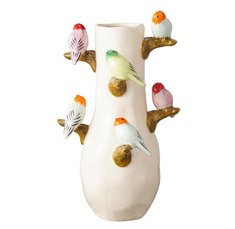 Vaas met vogels Chico 21,5x21,5x42cm