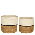 SET - Plantenmanden Damian Wit