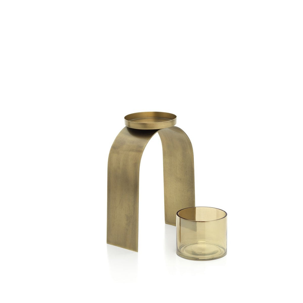 The Bow Glow T-light Holder - Goud - SET/2