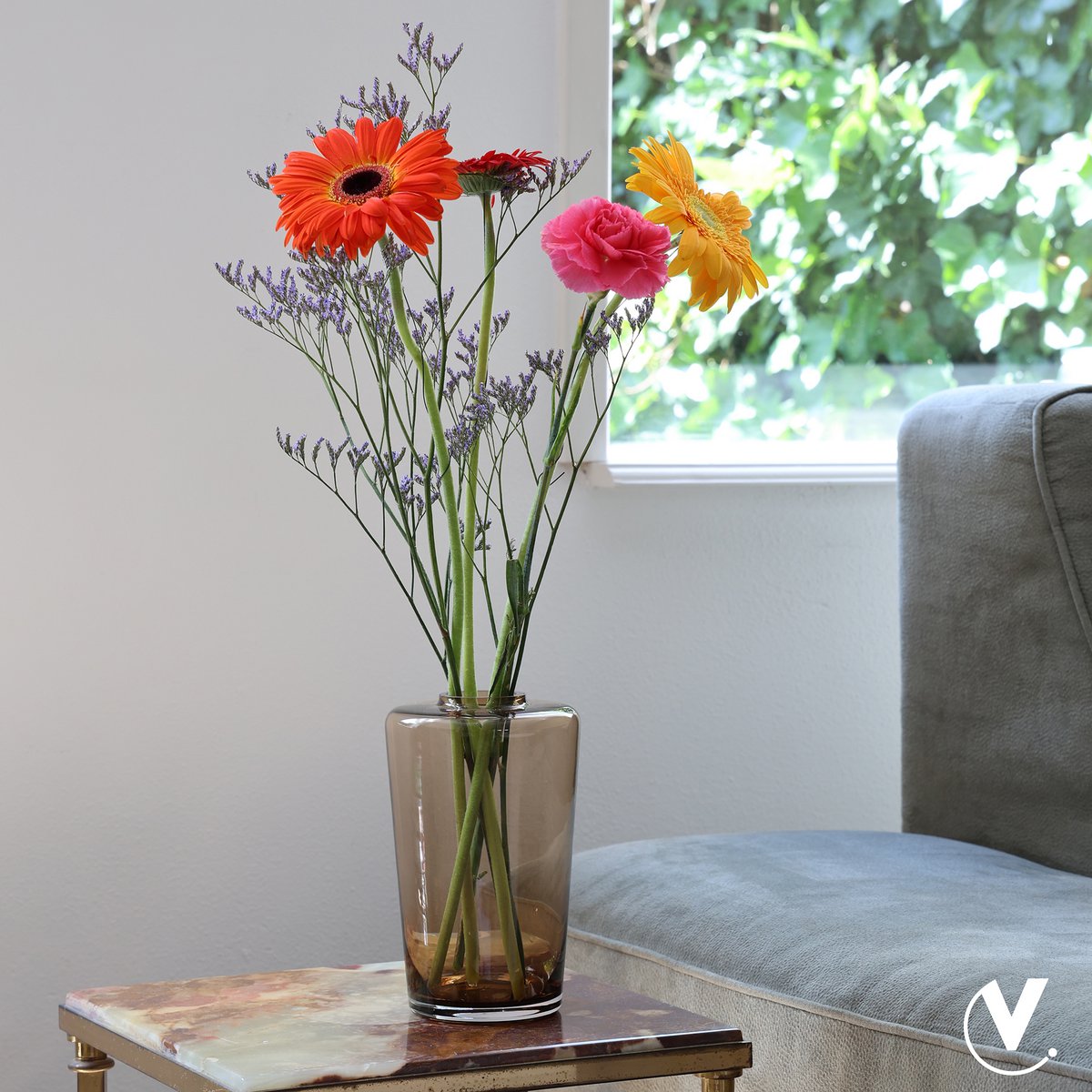 Vase - Neris taupe (set of 6)