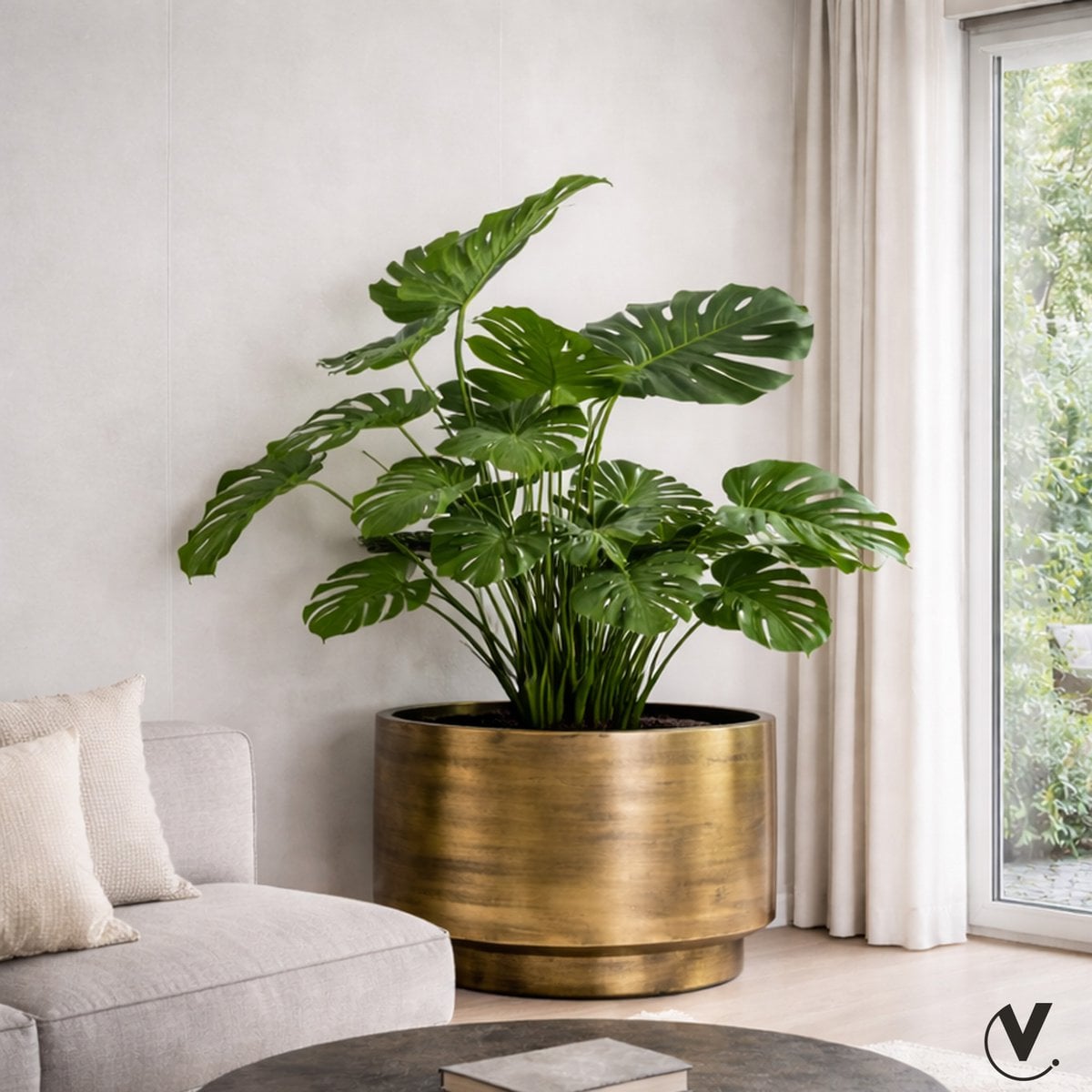 Plantenpot Norali Messing
