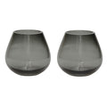 Waxinelichthouder - Tasman XS grey Ø12,5 x H11,5 cm (set van 2 stuks)