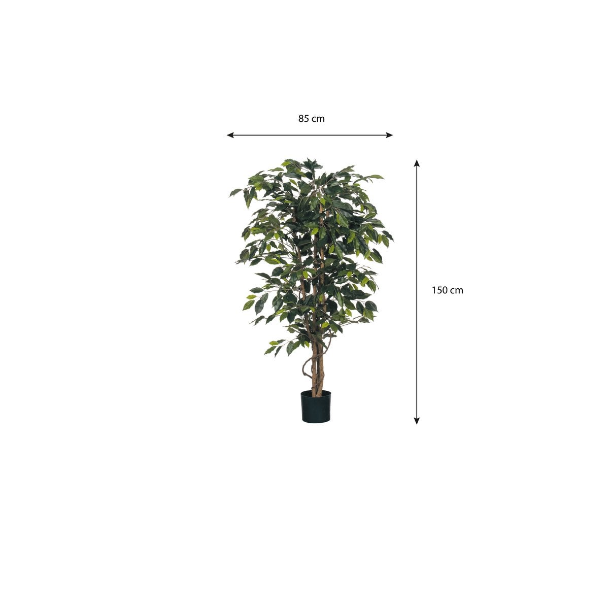 Kunstplant Ficus Groen 150cm