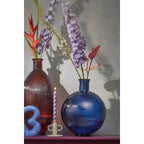 Vaas Fles Firenza Donkerblauw 42cm