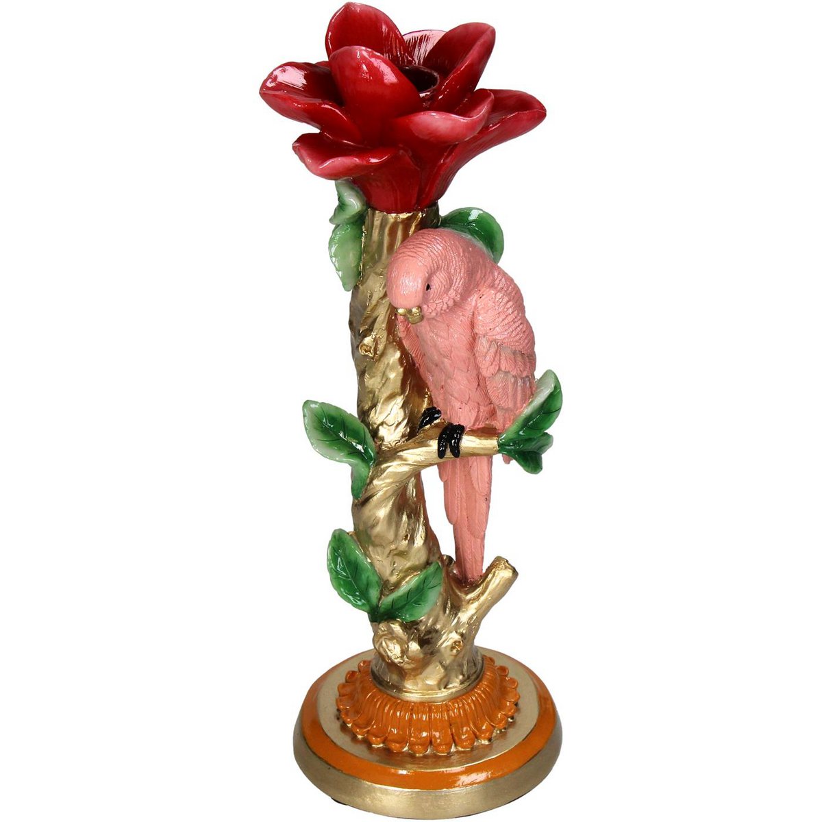 Kandelaar Vogel Polyresin H26cm
