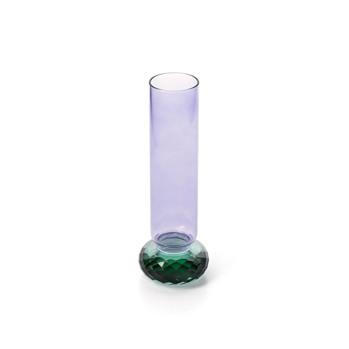 De violette kwartsvaas