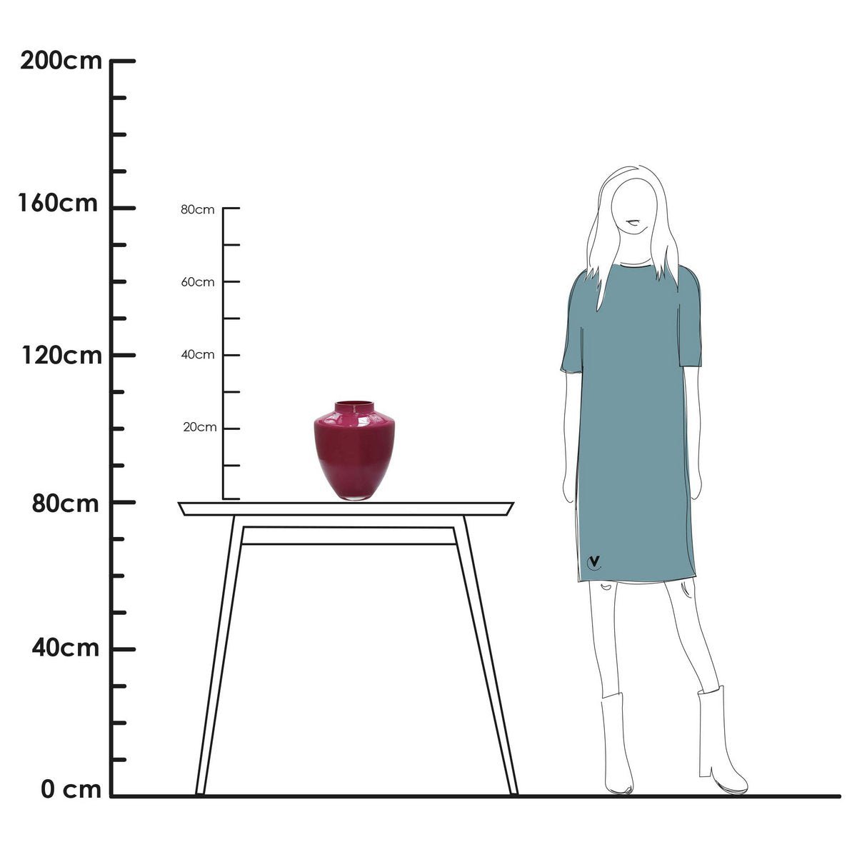 Vase - Tugela mauve