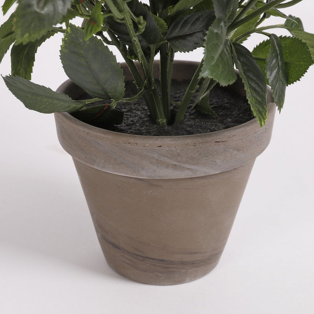 Kunstplant Roosje Wit 33cm