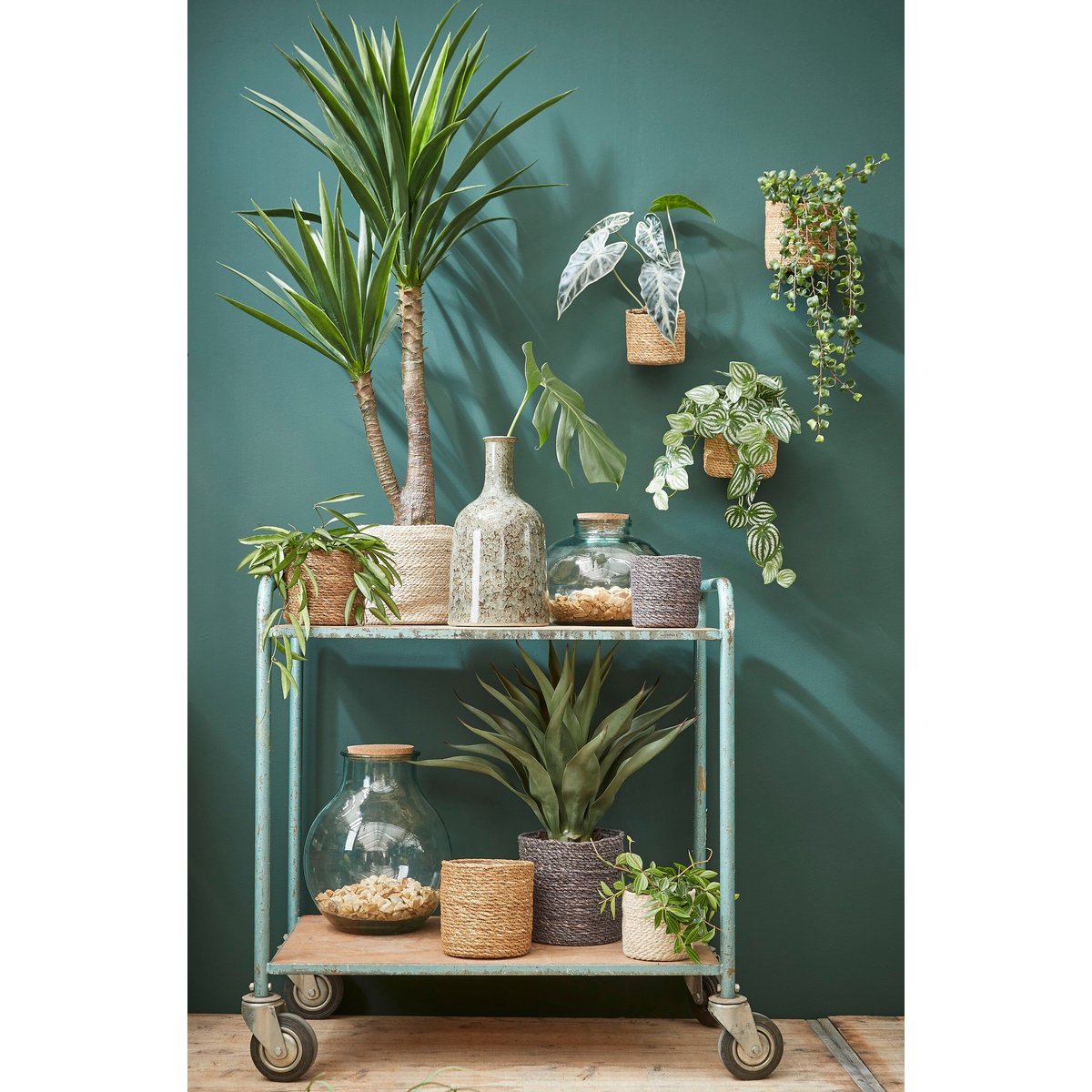Plantenmand set Atlantic Crème