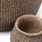 Plantenpot Faux Puff Bruin 30x40cm