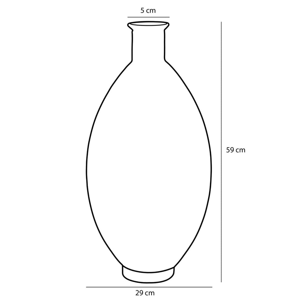 Decoratieve fles Firenza Lichtroze