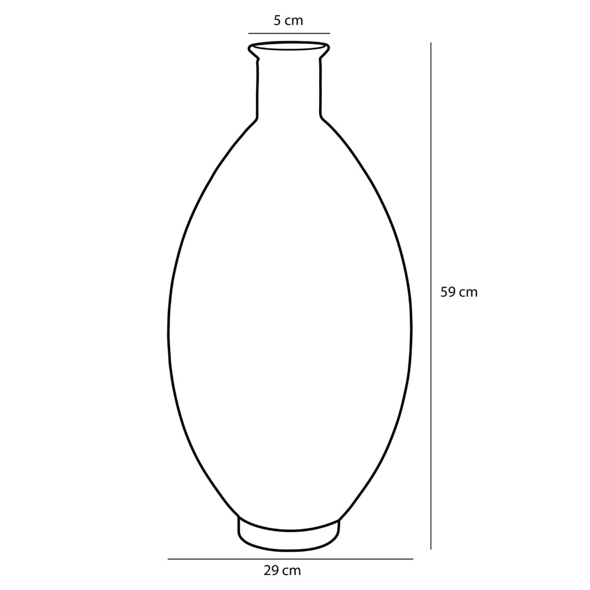 Decoratieve fles Firenza Lichtroze