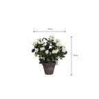 Kunstplant Roosje Wit 33cm