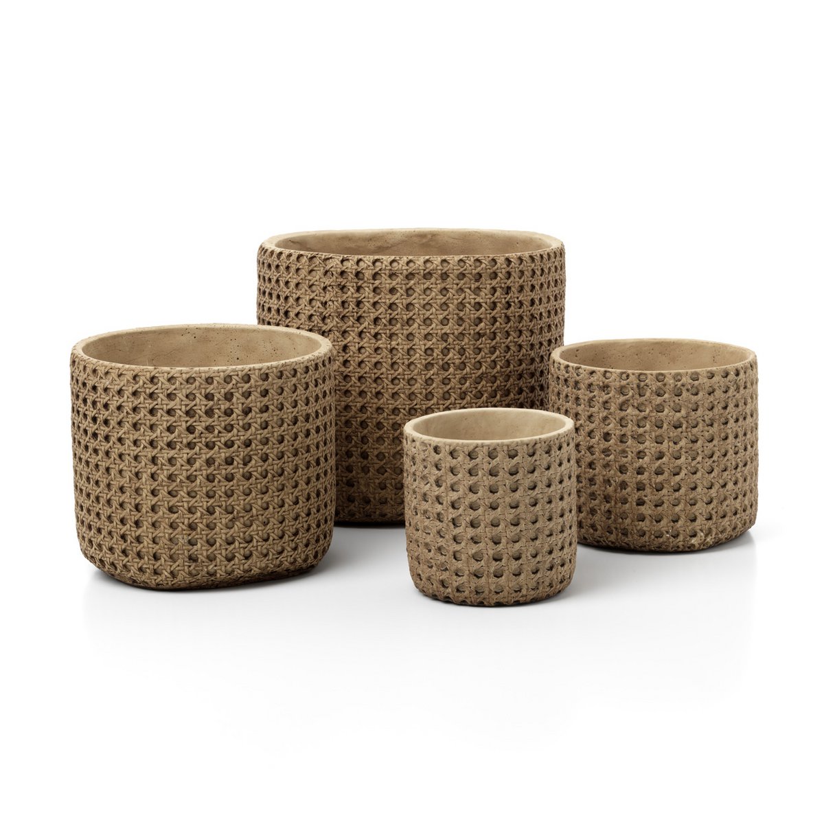 De RattanRock Plantenpot Naturel 20x20
