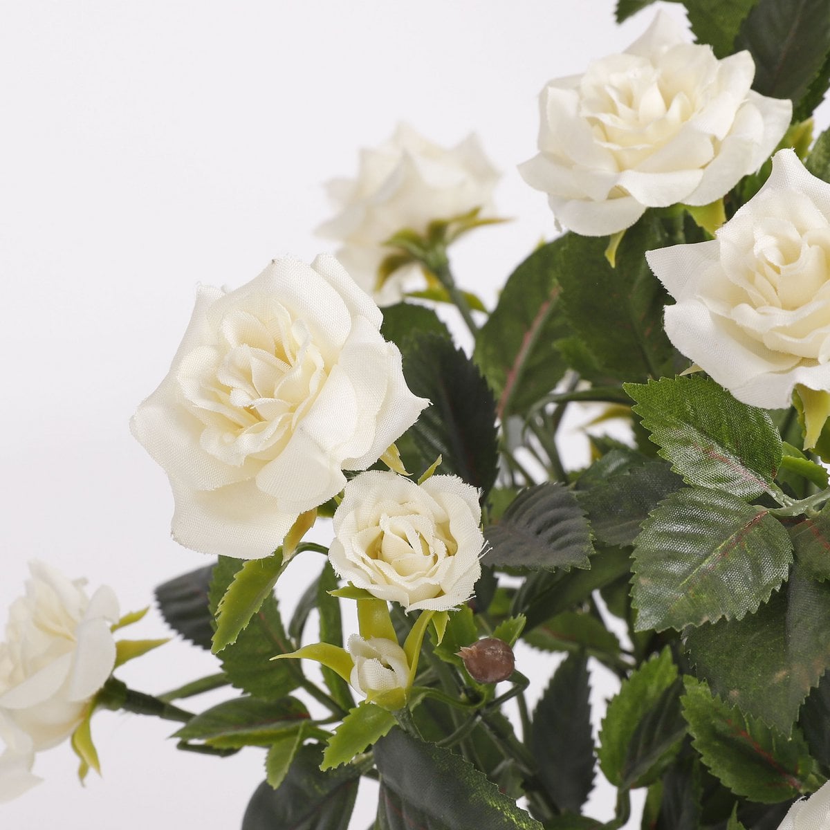 Kunstplant Roosje Wit 33cm