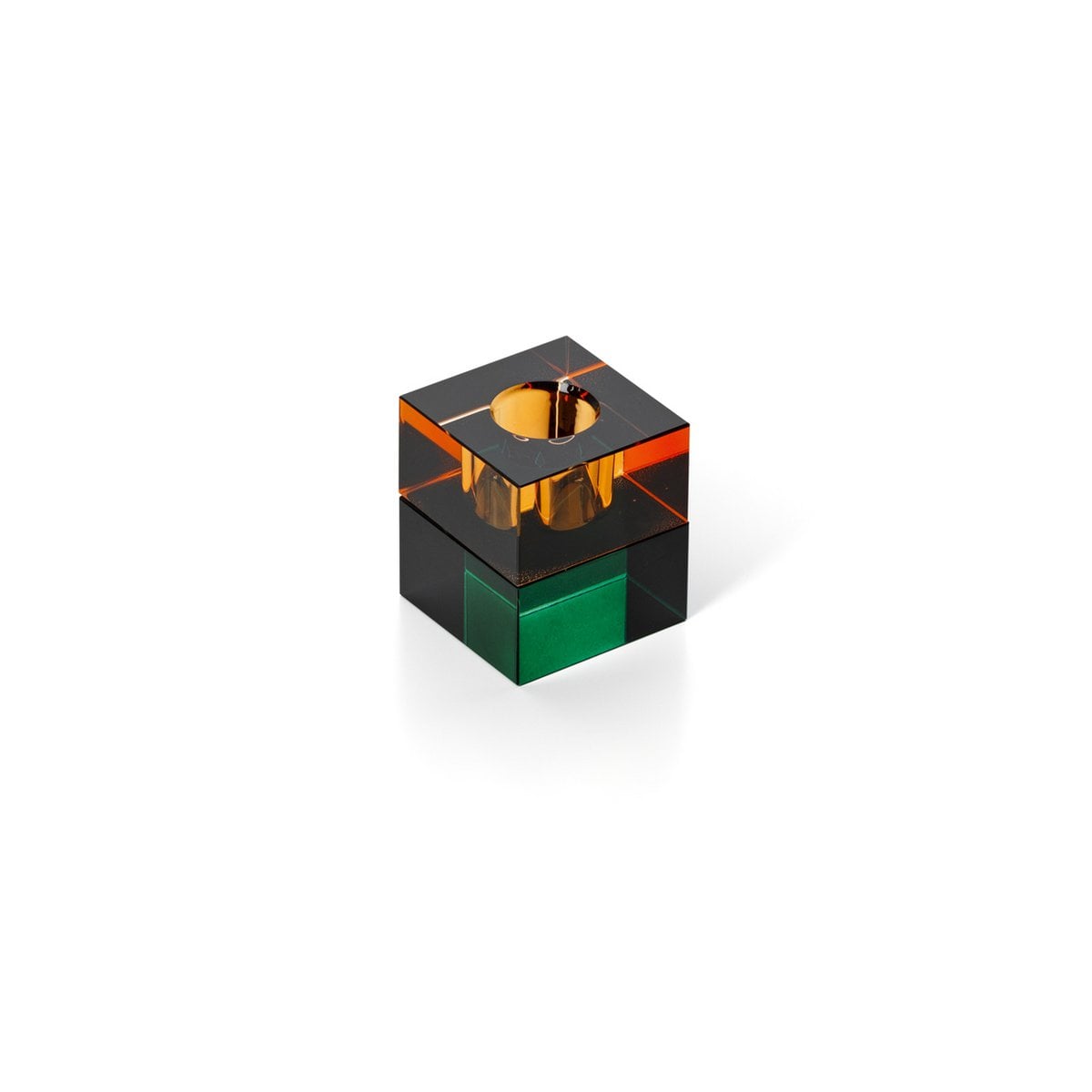 De Gem Blocks Kaarshouder - Groene Amber