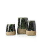 De Moss Conische Plantenbak - Betongroen - S