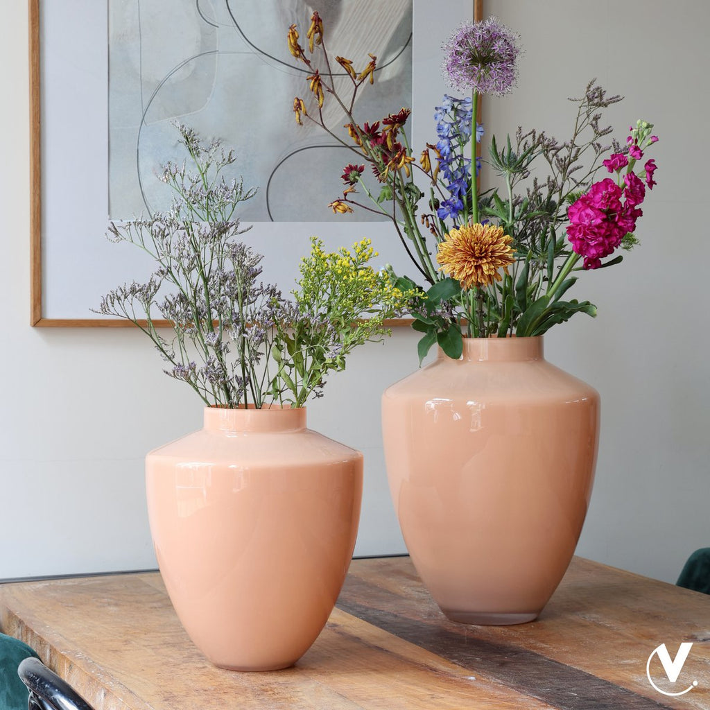 Vase - Tugela pastel peach