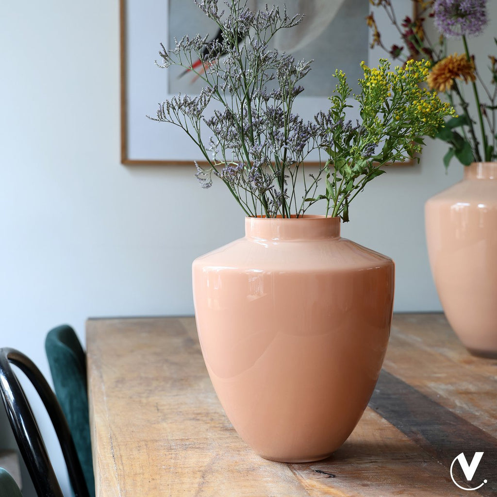 Vase - Tugela pastel peach