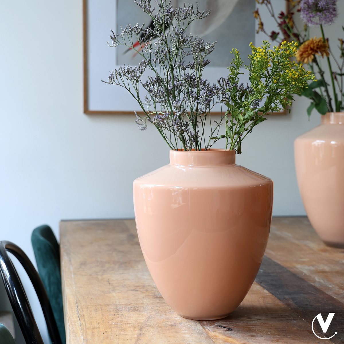 Vase - Tugela pastel peach