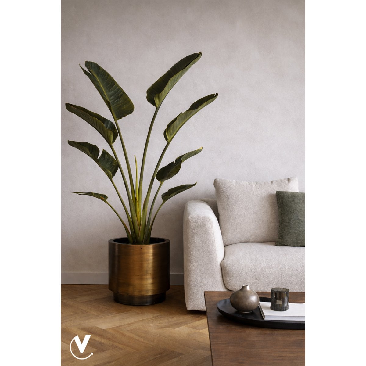 Plantenpot Norali Messing
