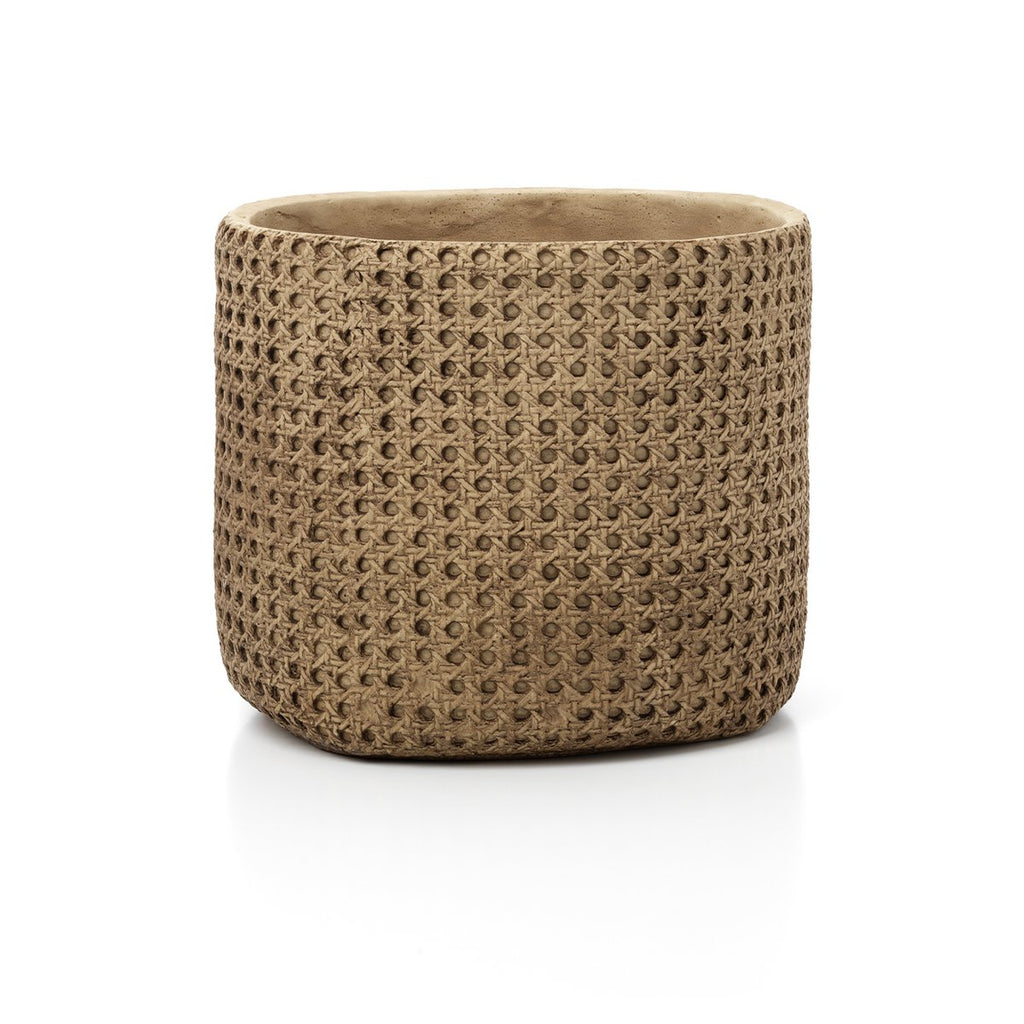 De RattanRock Plantenbak Naturel 26x26