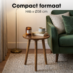 Bijzettafel Pomante Donkerbruin