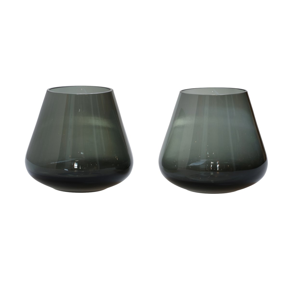 Waxinelichthouder - Tasman XS grey Ø13,5 x H12 cm (set van 2 stuks)