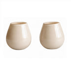 Waxinelichthouder - Tasman Elite XS beige Ø12,5 x H11,5 cm (set van 2 stuks)